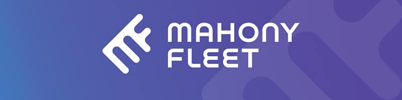 Mahony Fleet Logo on Purple background